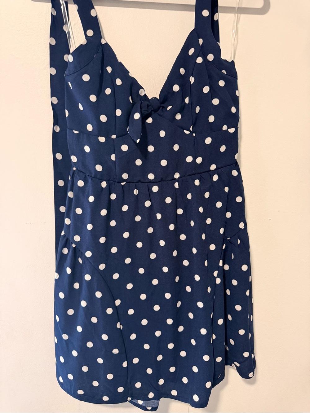 Francescas Trixxi Navy Polka Dot Dress NWT Size Medium